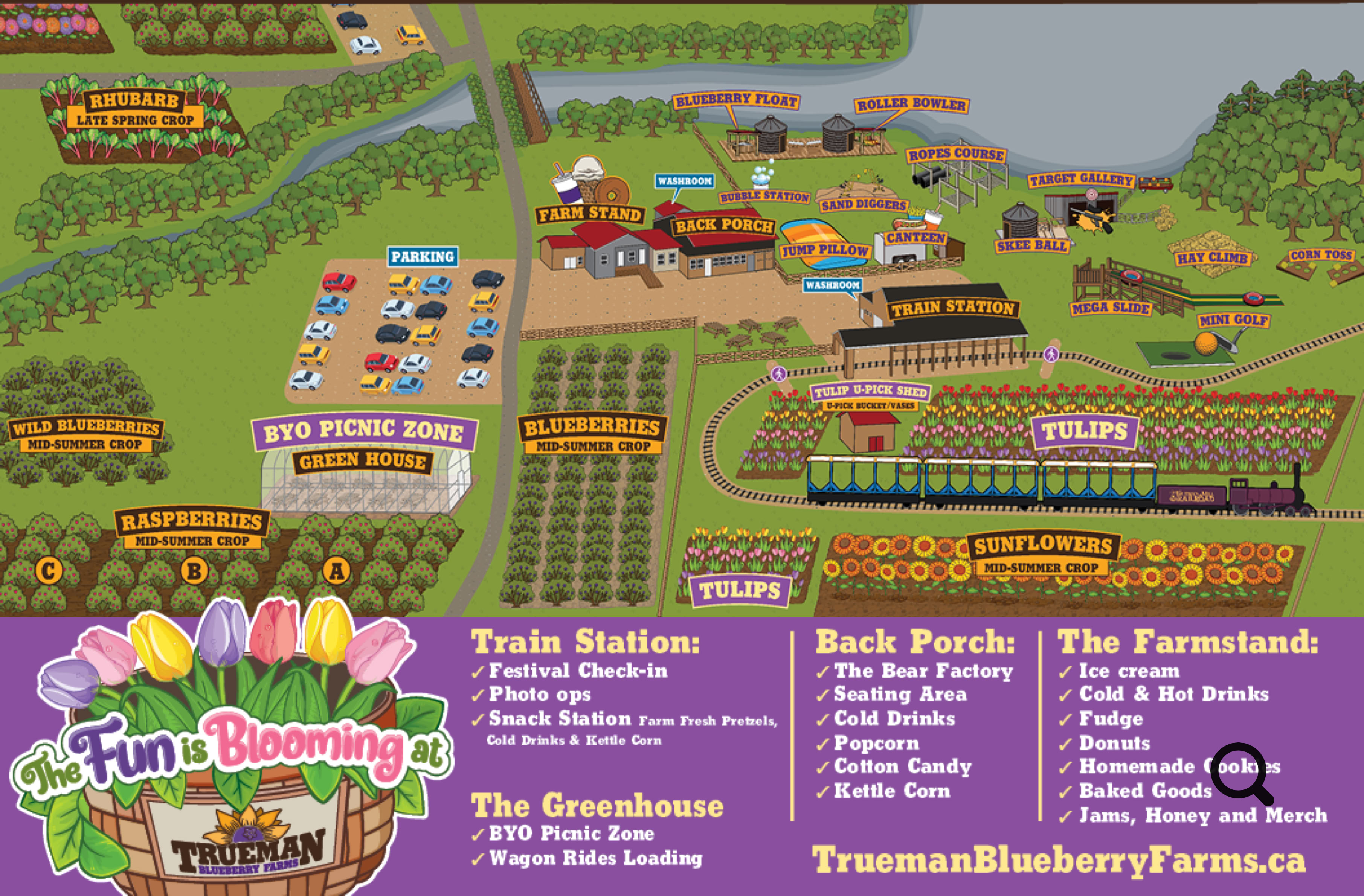 Trueman Tulip Festival Map