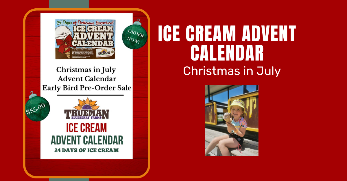 Ice Cream Advent Calendar Trueman Blueberry Farms