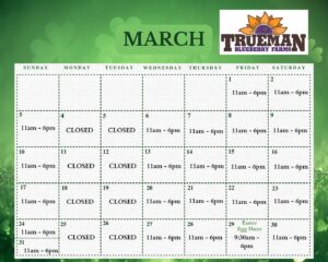 March Schedule